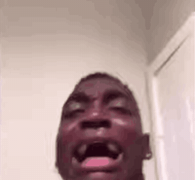 Man Close Up Mouth Open Eyes Closed GIF