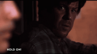 Man Close Up Saying Hold On GIF
