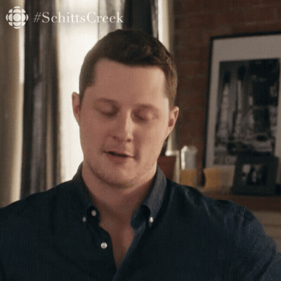 Man Close Up #Schittscreek GIF