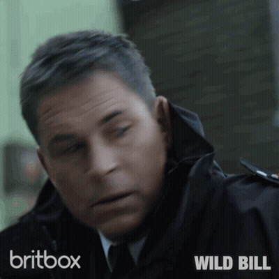 Man Close Up With Britbox Logo GIF