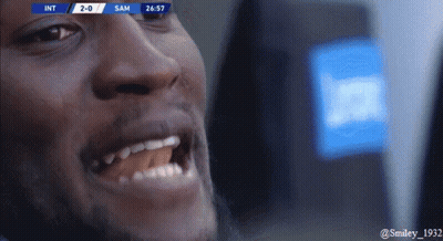 Man Close Up With Score 2-0 Sam GIF