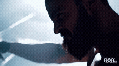 Man Close Up With Word Roh GIF