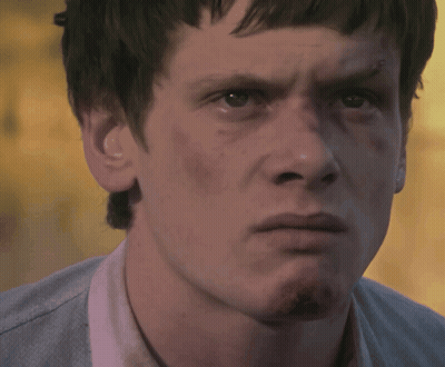 Man Close Up Yellow Background GIF