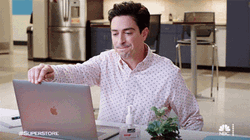 Man Closing And Throwing Computer GIF