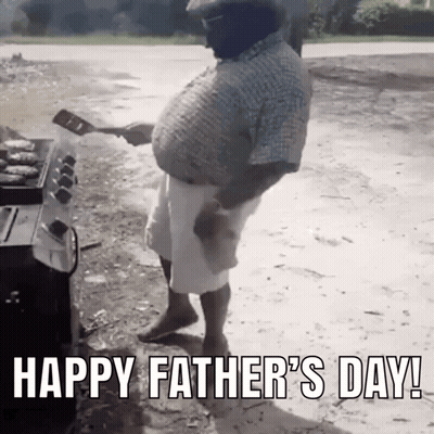 Man Cooking On Grill Happy Father's Day GIF