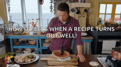 Man Cooking Recipe Turns Out Well GIF