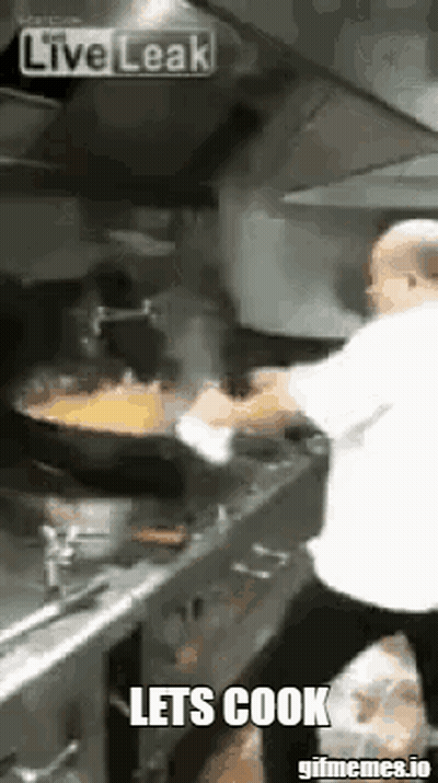 Man Cooking With Lets Cook GIF