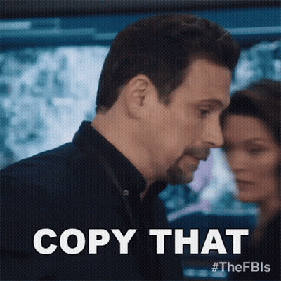Man Copying Sign With Woman GIF