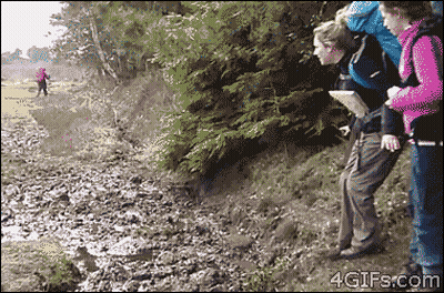 Man Covered In Foam Holding Cup With Red Straw GIF