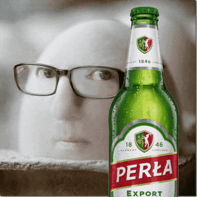 Man Covered In Whipped Cream Holding Container Saying Indoor GIF