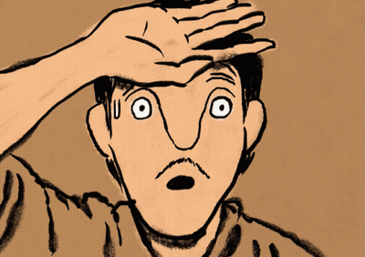 Man Covering Eyes GIF