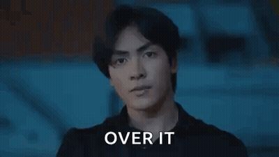 Man Covering Eyes With Over It GIF