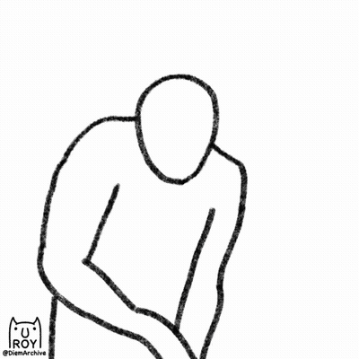 Man Covering Face In Black And White GIF