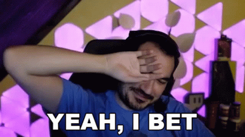 Man Covering Face Saying Yeah Bet GIF