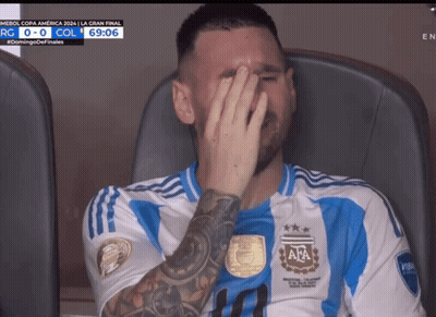 Man Covering Face With Hand Jersey Saying AA GIF