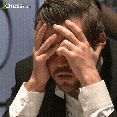 Man Covering Face With Hands Chess.com Logo GIF