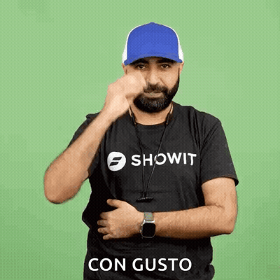 Man Covering Face With Hat In Showit T-Shirt GIF
