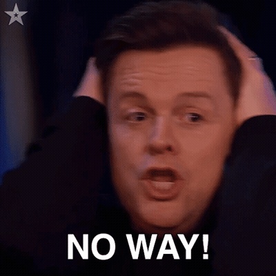Man Covering Face With No Way GIF