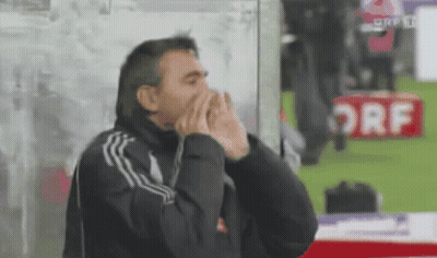 Man Covering Mouth Before Orf Sign GIF
