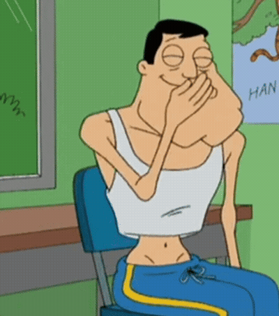 Man Covering Mouth In Front Of Han Poster GIF