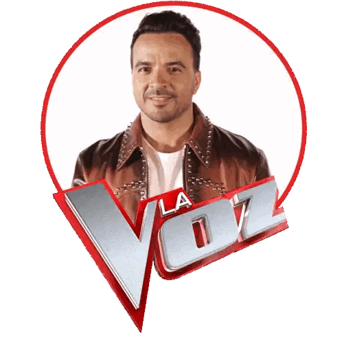 Man Covering Mouth In Front Of La Voz Logo Sticker