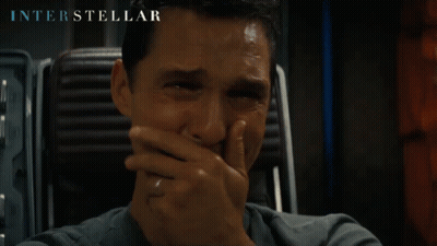 Man Covering Mouth Interstellar GIF