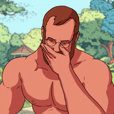 Man Covering Mouth GIF