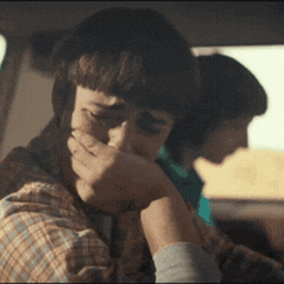 Man Covering Mouth GIF