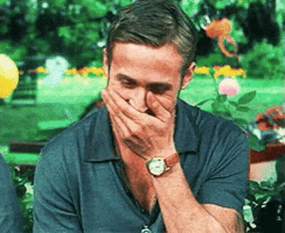 Man Covering Mouth With Hand GIF