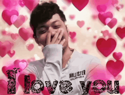 Man Covering Mouth With Hollister Shirt GIF