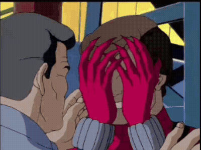 Man Covering Woman's Face With Hands GIF