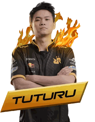 Man Crosses Arms In Front Of Tuturu Sign Sticker