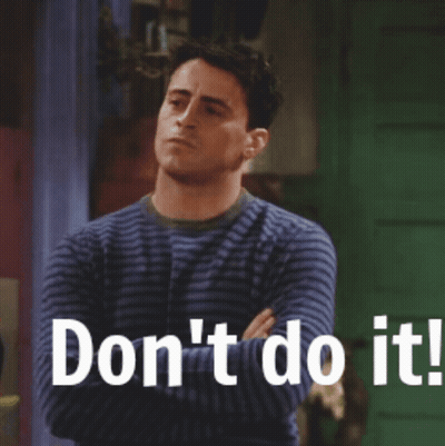 Man Crossing Arms Do Not Do It GIF