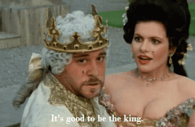 Man Crown Woman Its Good To Be King GIF