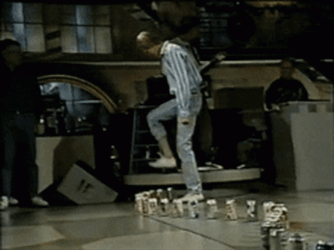 Man Crushing Can Stomp GIF