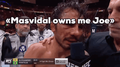 Man Crying At Microphone Masvidal Owns Me Joe GIF