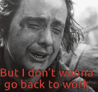 Man Crying But I Don't Wanna Go Back To Work GIF