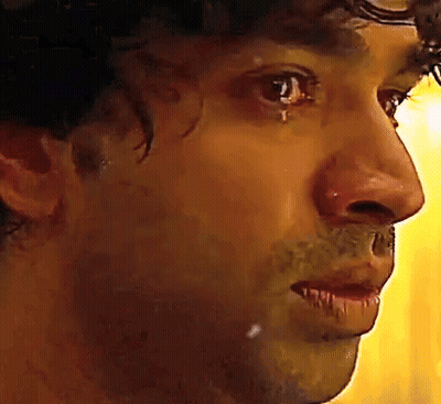 Man Crying Close Up GIF