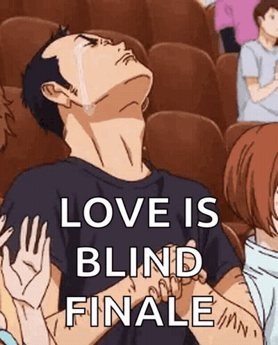 Man Crying In Theater Love Is Blind Finale GIF