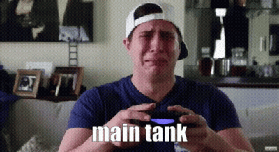 Man Crying Playing Video Game Main Tank GIF