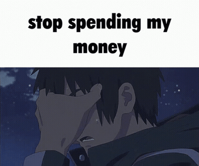 Man Crying Stop Spending My Money GIF