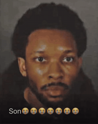 Man Crying Tears With Name Son GIF