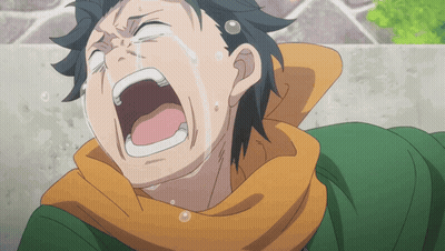 Man Crying With Tears Running Down Face GIF