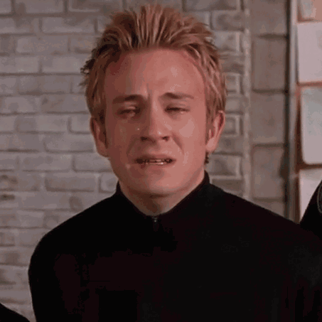 Man Crying With Tears Running Down Face GIF