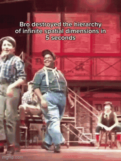 Man Dancing Bro Destroyed The Hierarchy Of Infinite Spatial Dimensions GIF