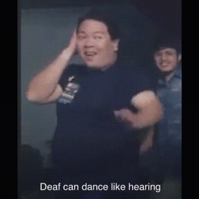 Man Dancing Deaf Can Dance Like Hearing GIF