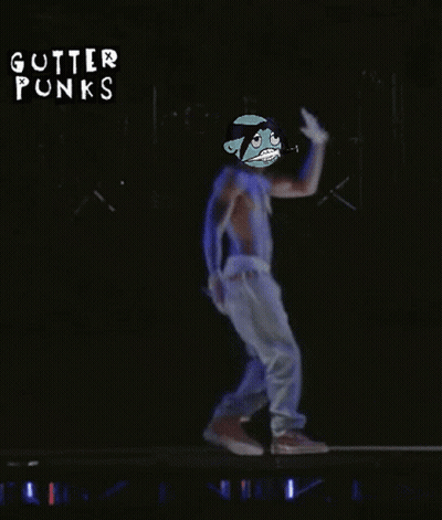 Man Dancing Gotter Punks Sign GIF