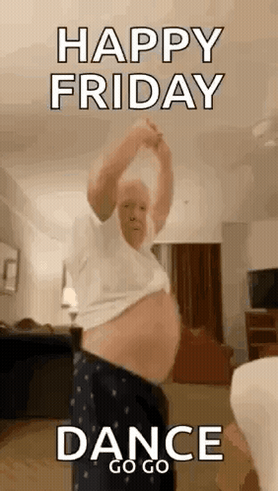 Man Dancing Happy Friday Dance Go Go GIF