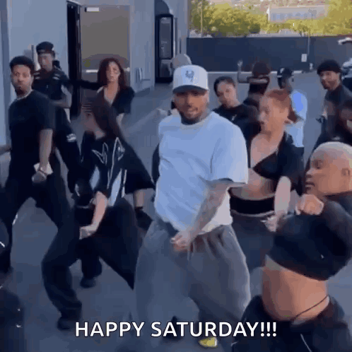 Man Dancing Happy Saturday GIF