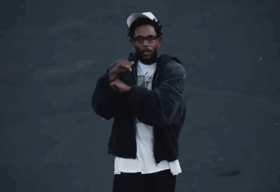 Man Dancing In Black Jacket And White Hat GIF